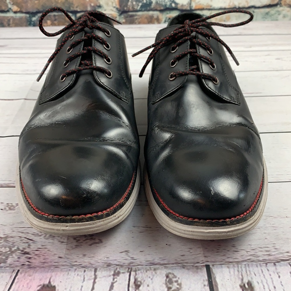 Cole Haan black Grand plain toe Oxfords sz 11 - Picture 2 of 9